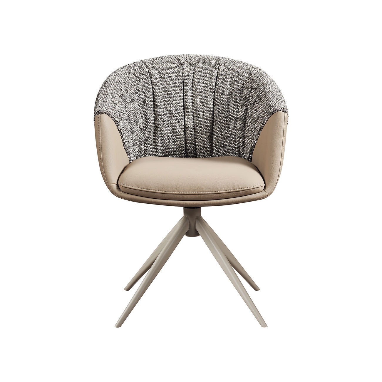 J and M Furniture Dining Chair Breccia Swivel Chair in Coffee