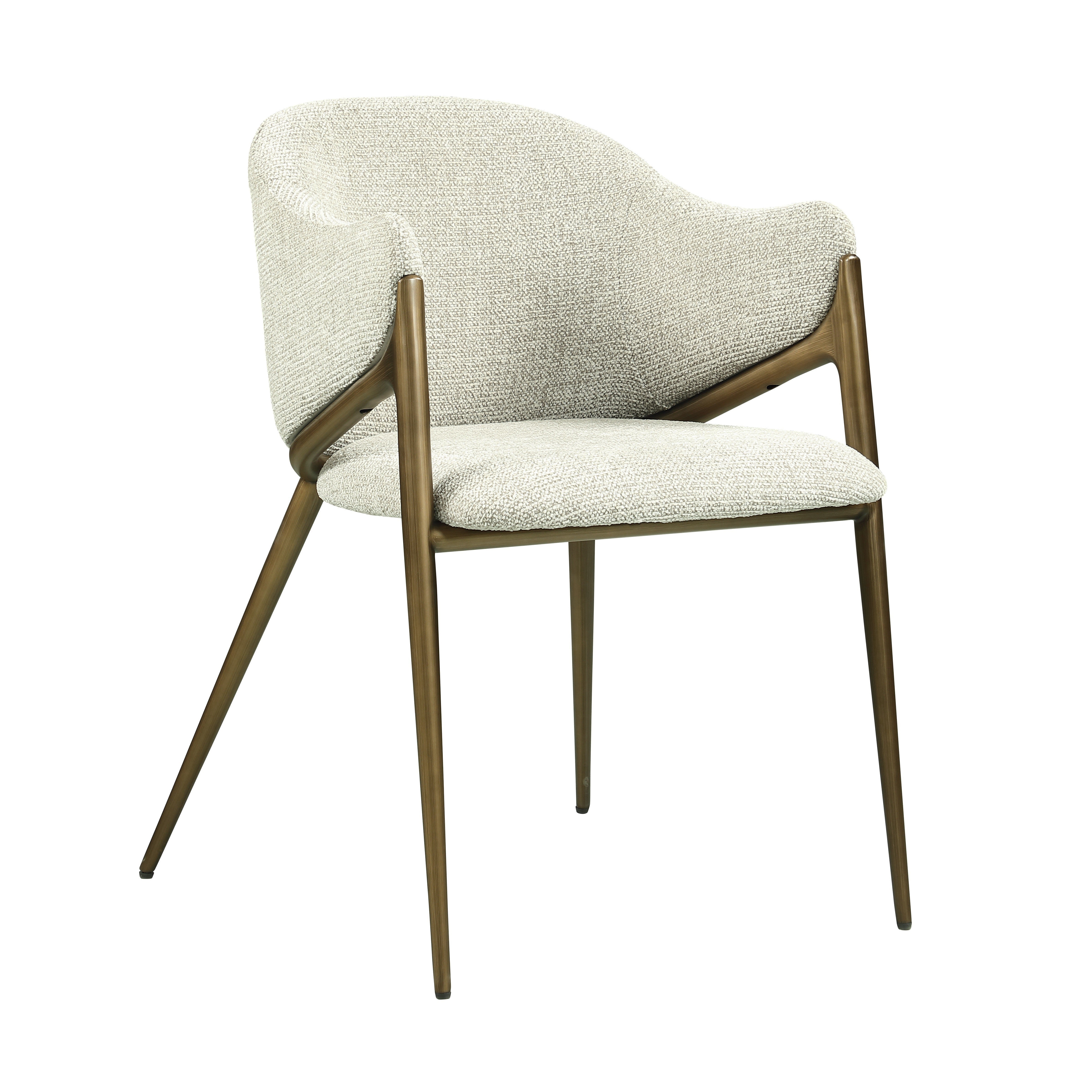 J and M Furniture Dining Chair Enzo Fabric Armchair