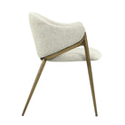 J and M Furniture Dining Chair Enzo Fabric Armchair