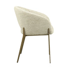 J and M Furniture Dining Chair Hug Fabric Armchair