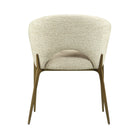 J and M Furniture Dining Chair Hug Fabric Armchair