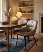 J and M Furniture Dining Chair Kora Leather Chair in Mocha (Pair) | J&M Furniture