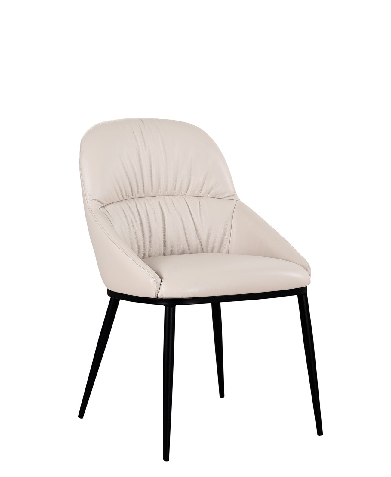 J and M Furniture Dining Chair Kora Leather Chair in Wheat (Pair) | J&M Furniture