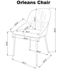 J and M Furniture Dining Chair MC Orleans Chair in Light Grey (Pair) | J&M Furniture