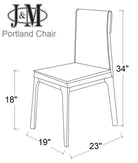 J and M Furniture Dining Chair MO Portland Chair in Grey | J&M Furniture