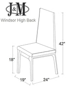 J and M Furniture Dining Chair MO Windsor High Back Chair | J&M Furniture