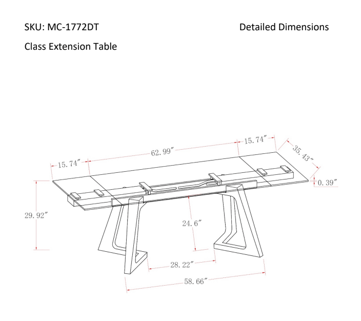 J and M Furniture Dining Sets Class Extension Dining Table | J&M Furniture