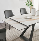 J and M Furniture Dining Sets Swan Extension Table