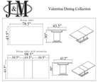 J and M Furniture Dining Sets Valentina Modern Dining Table | J&M Furniture