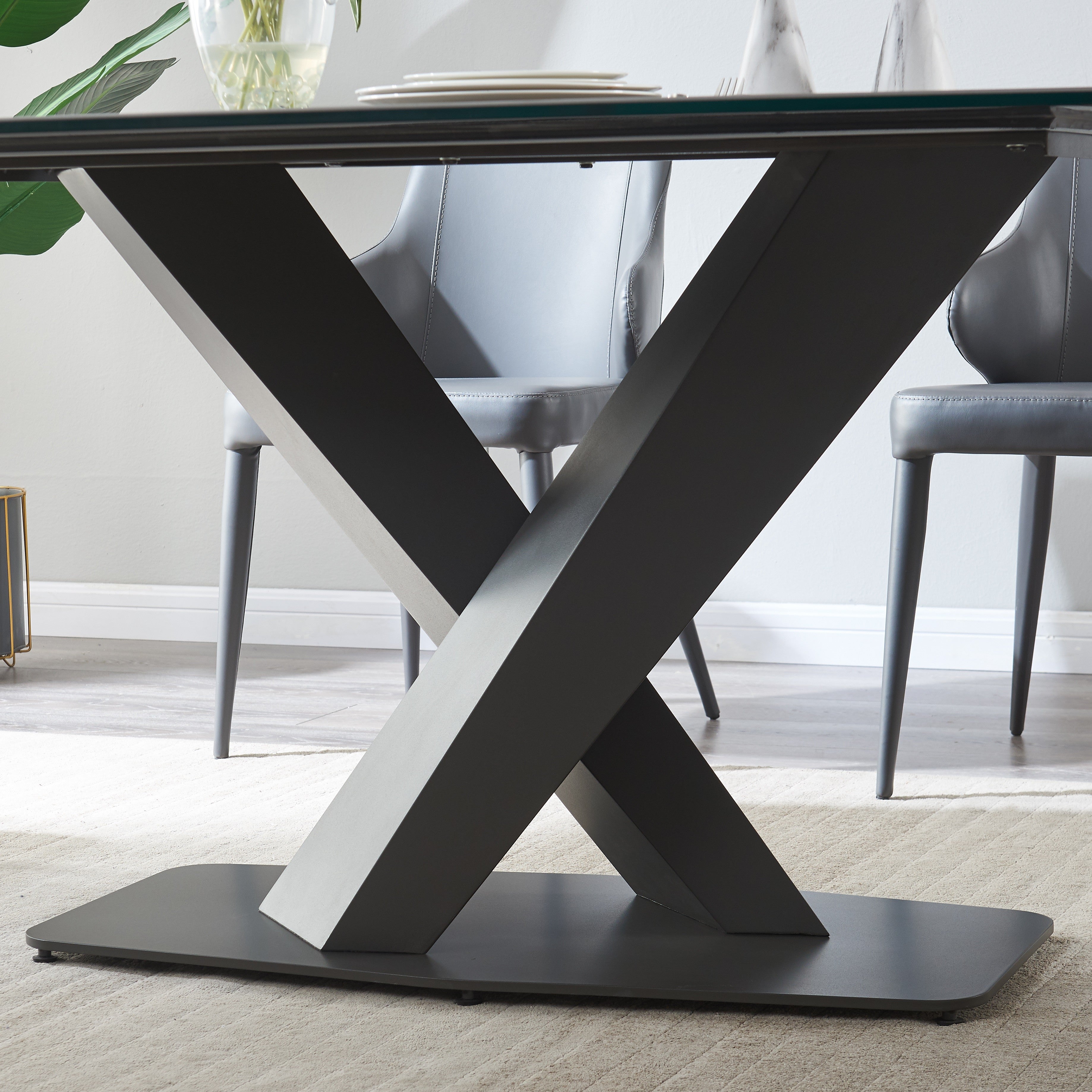 J and M Furniture Dining Table Elegance Fixed Table | J&M Furniture