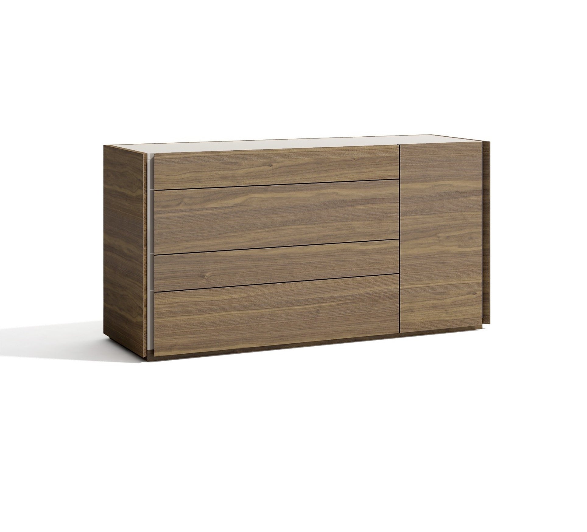 J and M Furniture Dresser Add Dresser Faro Dresser & Mirror in Walnut