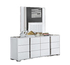 J and M Furniture Dresser Add Dresser & Mirror Alice Dresser & Mirror in Glossy White