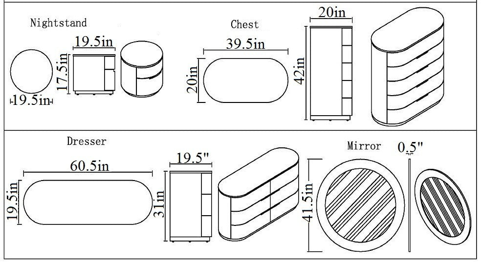 J and M Furniture Dresser Amsterdam Dresser & Mirror