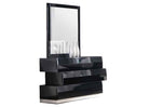 J and M Furniture Dresser Milan Dresser & Mirror in Black