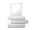 J and M Furniture Dresser Milan Dresser & Mirror in White