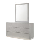 J and M Furniture Dresser Naples Dresser & Mirror in Grey
