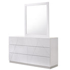 J and M Furniture Dresser Naples Dresser & Mirror in White