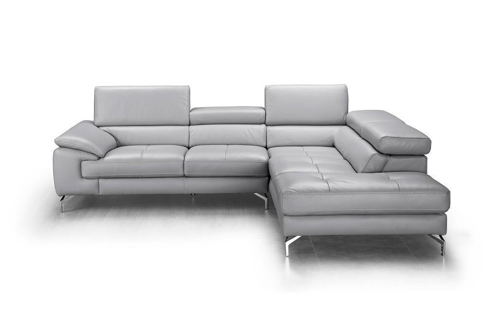 J and M Furniture Living Room A973 Modern Sectional in Dark Grey