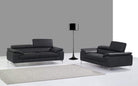 J and M Furniture Living Room A973 Premium Leather Sofa Set in Slate Grey