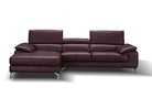J and M Furniture Living Room A973b Premium Leather Sectional in Caramel