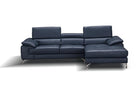 J and M Furniture Living Room A973b Premium Leather Sectional in Caramel