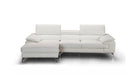 J and M Furniture Living Room Left Hand Facing Chaise Alice Premium Leather Sectional