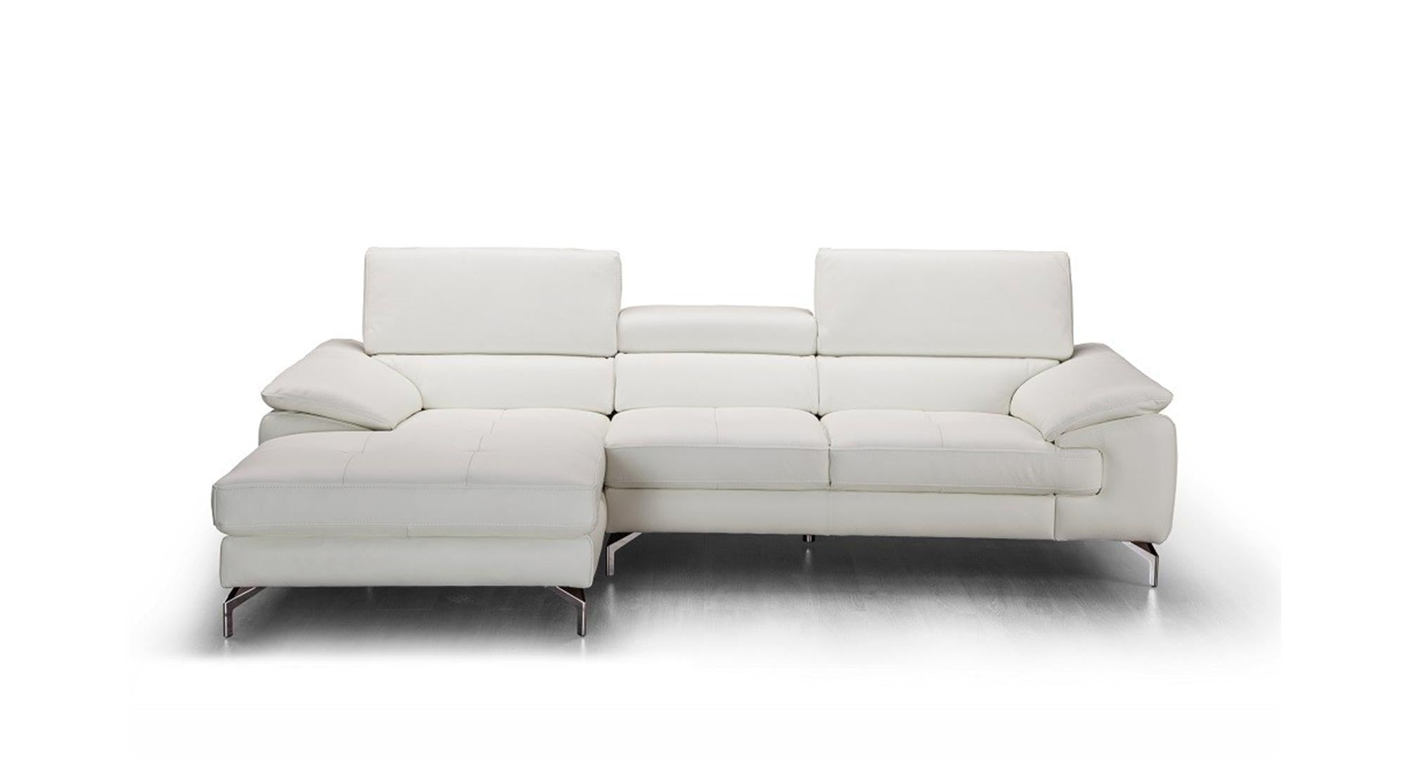 J and M Furniture Living Room Left Hand Facing Chaise Alice Premium Leather Sectional