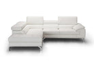 J and M Furniture Living Room Left Hand Facing Chaise / Grey A973 Modern Sectional in Dark Grey