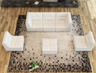 J and M Furniture Living Room Lego 6pc Collection in Pumpkin