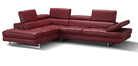 J and M Furniture Living Room Red / Left Hand Facing A761 Sectional in Red