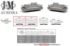 J and M Furniture Loveseat Aurora Premium Leather Loveseat | J&M Furniture