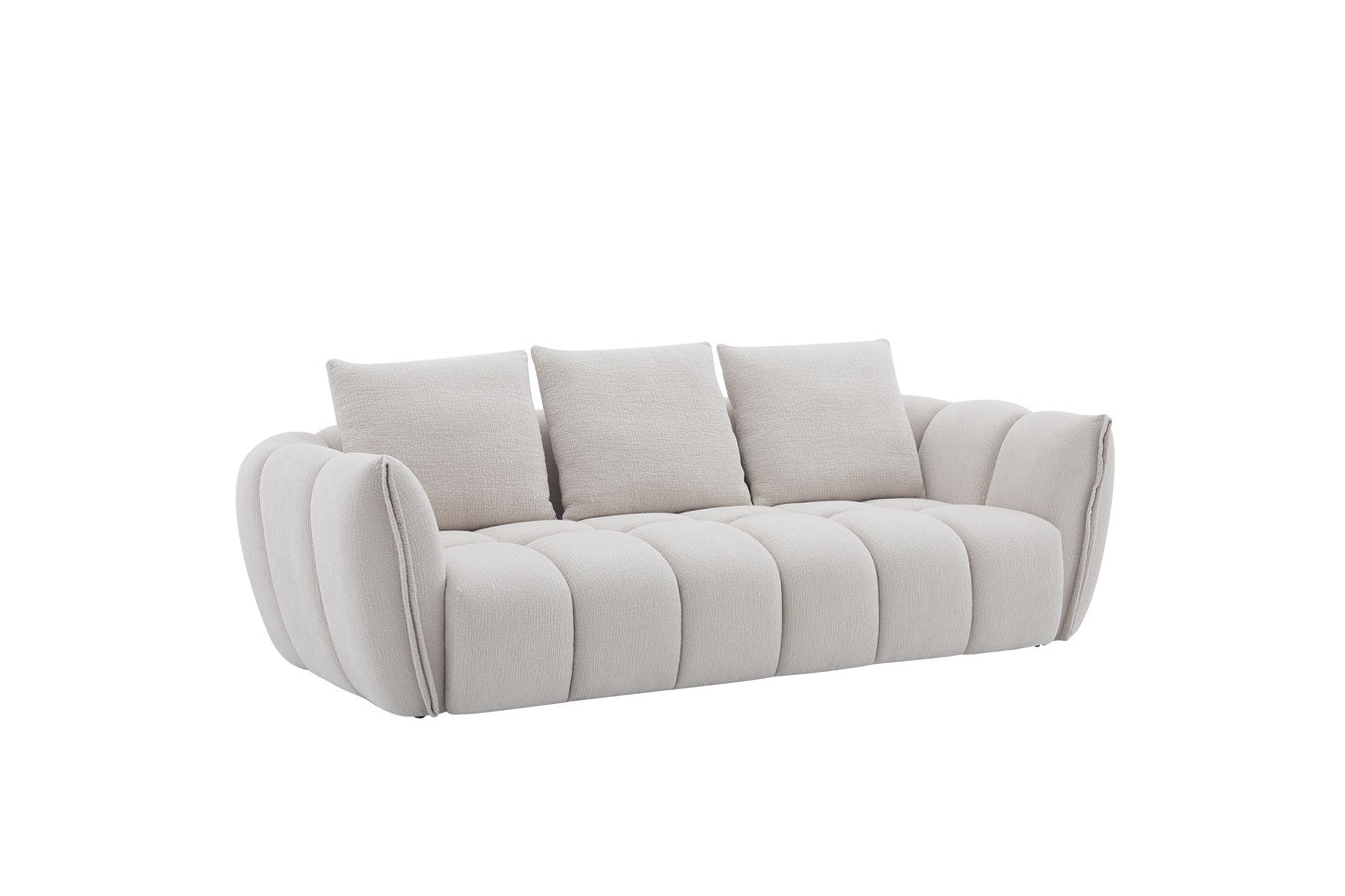 J and M Furniture Loveseat Lennox Fabric Loveseat in Light Grey | J&M Furniture