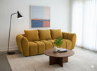 J and M Furniture Loveseat Lennox Fabric Loveseat in Mustard | J&M Furniture