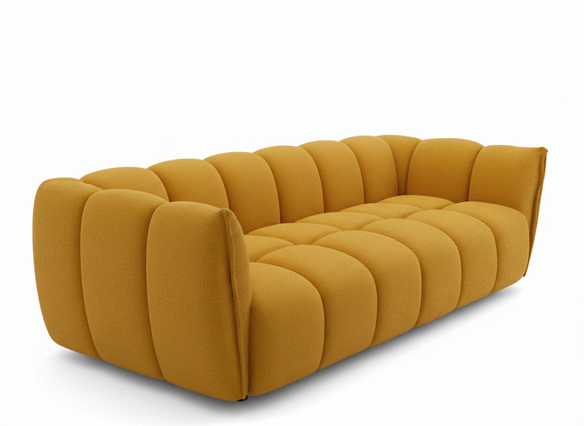 J and M Furniture Loveseat Lennox Fabric Loveseat in Mustard | J&M Furniture