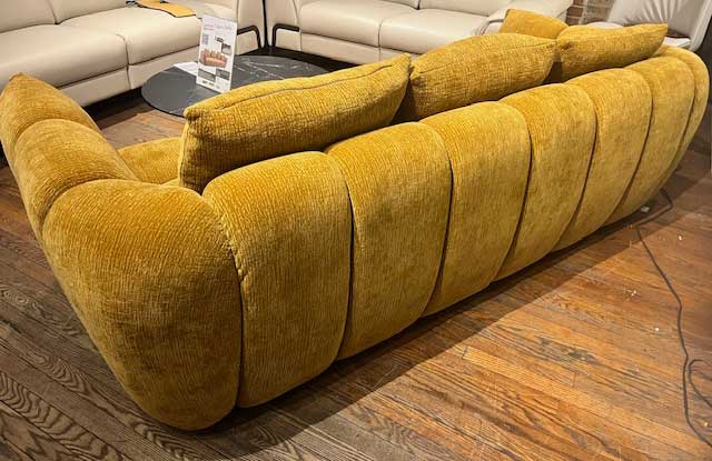 J and M Furniture Loveseat Lennox Fabric Loveseat in Mustard | J&M Furniture