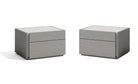 J and M Furniture Nightstands Add Left & Right Nightstand Porto Nightstand in Grey