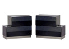J and M Furniture Nightstands Add Left & Right Nightstands Milan Nightstand in Black