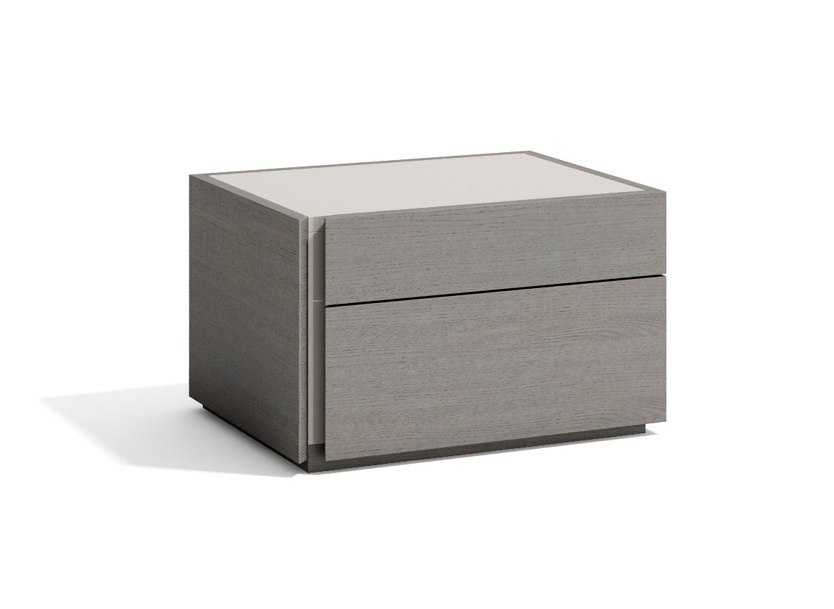 J and M Furniture Nightstands Faro Nightstand in Grey