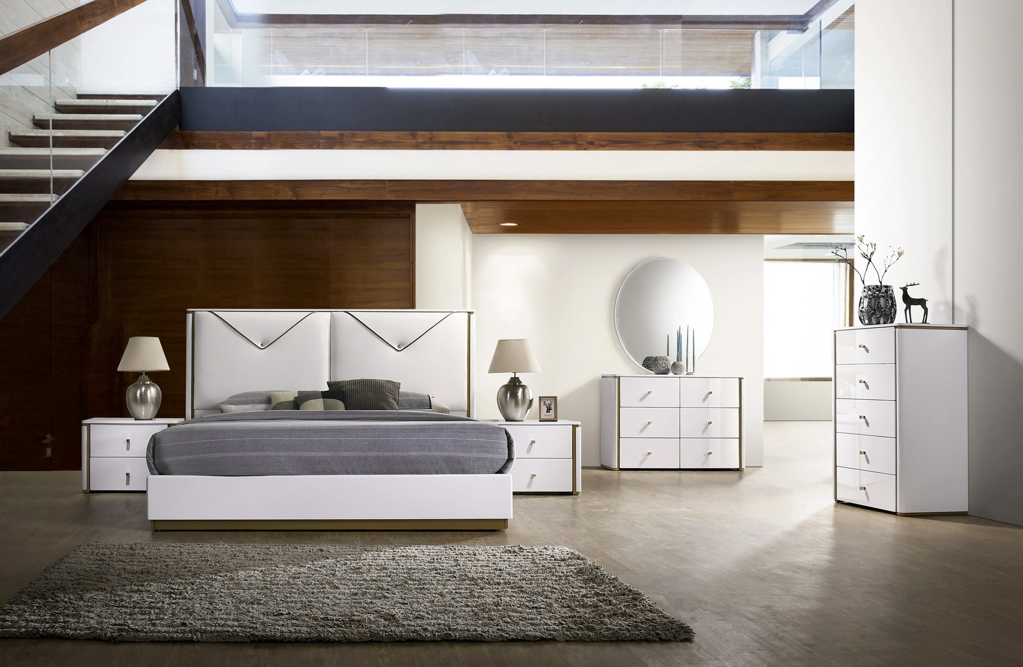 J and M Furniture Nightstands Lucera Nightstand