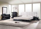 J and M Furniture Nightstands Milan Nightstand in Black