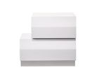 J and M Furniture Nightstands Milan Nightstand in White