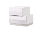 J and M Furniture Nightstands Milan Nightstand in White