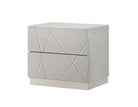 J and M Furniture Nightstands Naples Nightstand in Grey