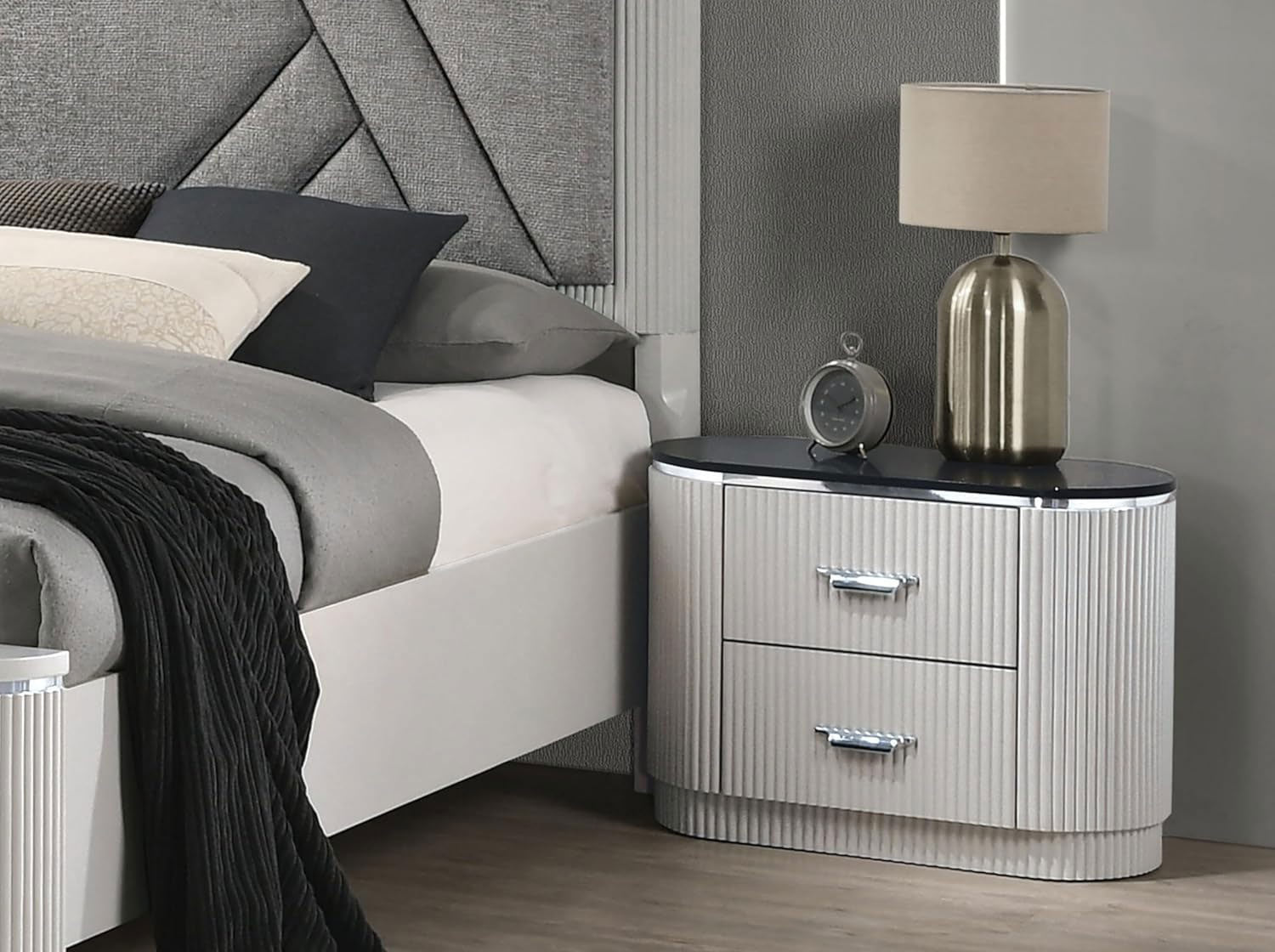 J and M Furniture Nightstands Onyx Nightstand
