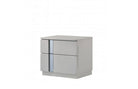 J and M Furniture Nightstands Palermo Nightstand in Grey