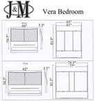 J and M Furniture Nightstands Vera Modern Nightstand