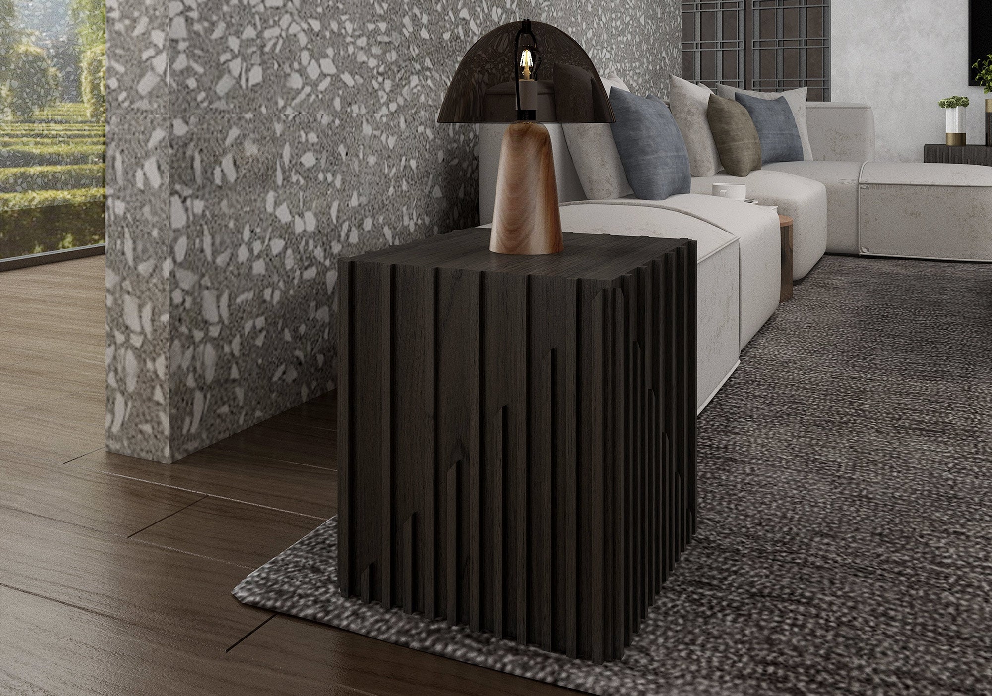 J and M Furniture Occasional Tables Moderna End Table