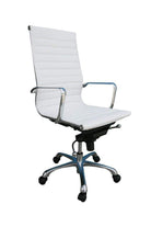 J and M Furniture Office Furniture White Comfy High Back Office Chair In Black