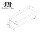 J and M Furniture TV Stand & Entertainment Centers Cloud Mini TV Base White High Gloss | J&M Furniture