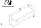 J and M Furniture TV Stand & Entertainment Centers Grey Cloud Mini TV Base in High Gloss | J&M Furniture